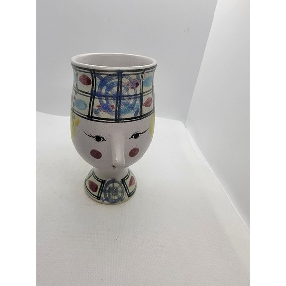 Fitz and Floyd Bjorn Wiinblad Inspired Lady Face Figural Mug - Picture 1 of 7